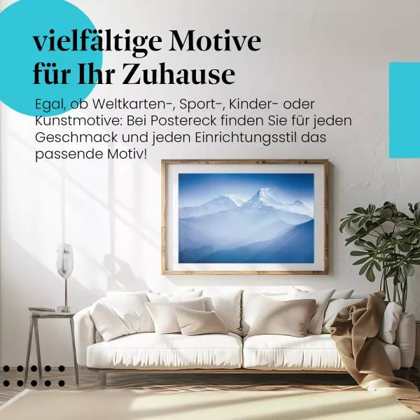 Himalaya: Schneebedeckte Gipfel & Landschaft | Postereck 0659 Himalaya: Schneebedeckte Gipfel & Landschaft | Postereck 0659